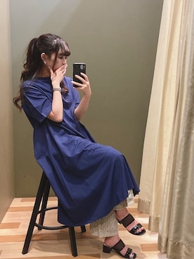 「Petit fleur（プチフルール）のアイテム」を使った、ﾕﾂﾞﾂﾞｷさん（レディース・158cm）の夏コーディネート