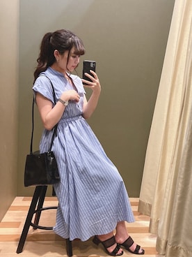 「ELENCARE DUE（エレンカーレデュエ）のアイテム」を使った、ﾕﾂﾞﾂﾞｷさん（レディース・158cm）の夏コーディネート