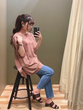 「COACH（コーチ）のアイテム（アクセサリー）」を使った、ﾕﾂﾞﾂﾞｷさん（レディース・158cm）の夏コーディネート