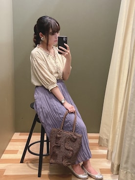 「ELENCARE DUE（エレンカーレデュエ）のアイテム」を使った、ﾕﾂﾞﾂﾞｷさん（レディース・158cm）の夏コーディネート