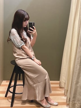 「Petit fleur（プチフルール）のアイテム」を使った、ﾕﾂﾞﾂﾞｷさん（レディース・157cm）の夏コーディネート