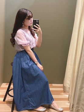 ﾕﾂﾞﾂﾞｷさん（レディース・157cm）の夏コーディネート