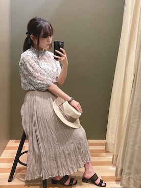 「COACH（コーチ）のアイテム（アクセサリー）」を使った、ﾕﾂﾞﾂﾞｷさん（レディース・157cm）の夏コーディネート