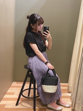 「COACH（コーチ）のアイテム（アクセサリー）」を使った、ﾕﾂﾞﾂﾞｷさん（レディース・157cm）の夏コーディネート