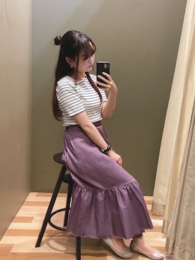 「COACH（コーチ）のアイテム（アクセサリー）」を使った、ﾕﾂﾞﾂﾞｷさん（レディース・157cm）の夏コーディネート