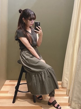 「COACH（コーチ）のアイテム（アクセサリー）」を使った、ﾕﾂﾞﾂﾞｷさん（レディース・157cm）の夏コーディネート