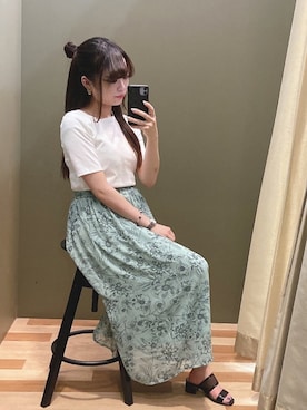 「COACH（コーチ）のアイテム（アクセサリー）」を使った、ﾕﾂﾞﾂﾞｷさん（レディース・157cm）の夏コーディネート