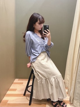 ユヅヅキさん(レディース・157cm)の夏コーディネート