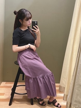 「Sugar spoon（シュガースプーン）のアイテム」を使った、ﾕﾂﾞﾂﾞｷさん（レディース・157cm）の夏コーディネート