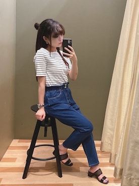 ﾕﾂﾞﾂﾞｷさん（レディース・157cm）の夏コーディネート