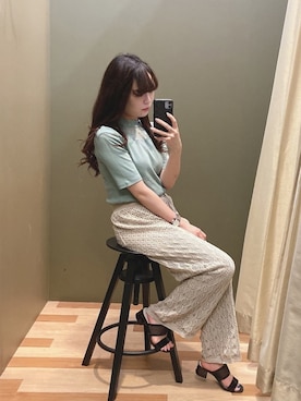 「Petit fleur（プチフルール）のアイテム」を使った、ﾕﾂﾞﾂﾞｷさん（レディース・157cm）の夏コーディネート