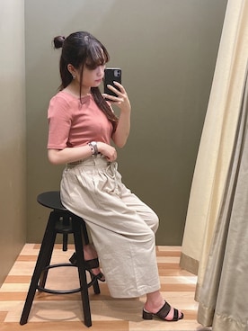 ﾕﾂﾞﾂﾞｷさん（レディース・157cm）の夏コーディネート