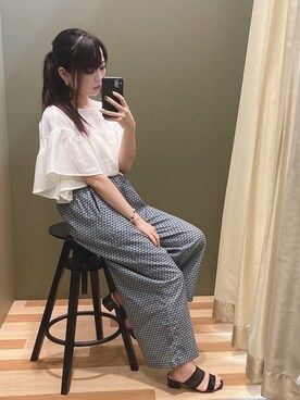 「COACH（コーチ）のアイテム（アクセサリー）」を使った、ﾕﾂﾞﾂﾞｷさん（レディース・157cm）の夏コーディネート