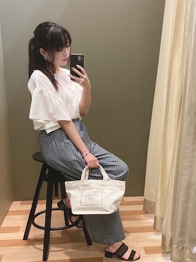 「COACH（コーチ）のアイテム（アクセサリー）」を使った、ﾕﾂﾞﾂﾞｷさん（レディース・157cm）の夏コーディネート