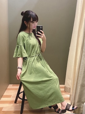 「COACH（コーチ）のアイテム（アクセサリー）」を使った、ﾕﾂﾞﾂﾞｷさん（レディース・157cm）の夏コーディネート