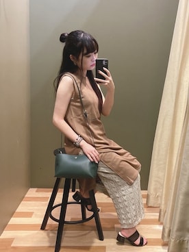 「Petit fleur（プチフルール）のアイテム」を使った、ﾕﾂﾞﾂﾞｷさん（レディース・157cm）の夏コーディネート