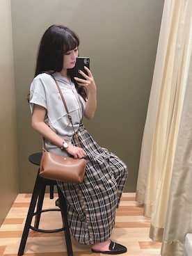 「Legato Largo（レガートラルゴ）のアイテム」を使った、ﾕﾂﾞﾂﾞｷさん（レディース・157cm）の夏コーディネート