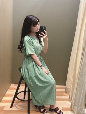 ﾕﾂﾞﾂﾞｷさん（レディース・157cm）の夏コーディネート