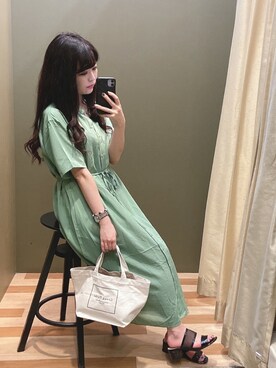 ﾕﾂﾞﾂﾞｷさん（レディース・157cm）の夏コーディネート