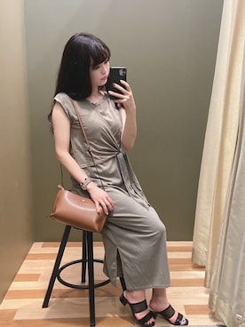 「Legato Largo（レガートラルゴ）のアイテム」を使った、ﾕﾂﾞﾂﾞｷさん（レディース・157cm）の夏コーディネート