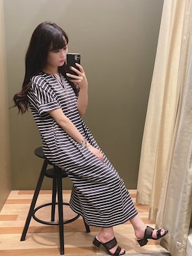 ﾕﾂﾞﾂﾞｷさん（レディース・157cm）の夏コーディネート