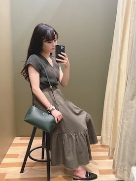 「Legato Largo（レガートラルゴ）のアイテム」を使った、ﾕﾂﾞﾂﾞｷさん（レディース・157cm）の夏コーディネート