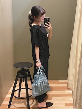 「rienda（リエンダ）のアイテム（財布/小物）」を使った、ﾕﾂﾞﾂﾞｷさん（レディース・157cm）の夏コーディネート