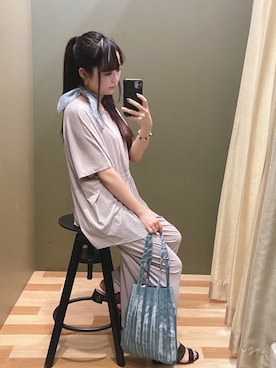 「COACH（コーチ）のアイテム（アクセサリー）」を使った、ﾕﾂﾞﾂﾞｷさん（レディース・157cm）の夏コーディネート