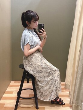 ﾕﾂﾞﾂﾞｷさん（レディース・157cm）の夏コーディネート