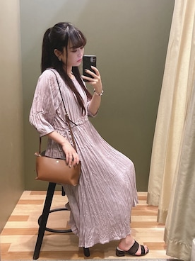 「COACH（コーチ）のアイテム（アクセサリー）」を使った、ﾕﾂﾞﾂﾞｷさん（レディース・157cm）の夏コーディネート