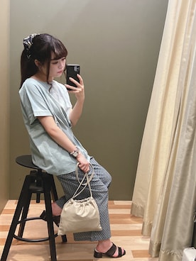 「rienda（リエンダ）のアイテム（財布/小物）」を使った、ﾕﾂﾞﾂﾞｷさん（レディース・157cm）の夏コーディネート