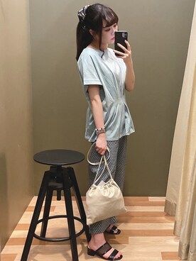 「rienda（リエンダ）のアイテム（財布/小物）」を使った、ﾕﾂﾞﾂﾞｷさん（レディース・157cm）の夏コーディネート