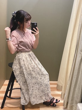 「rienda（リエンダ）のアイテム（財布/小物）」を使った、ﾕﾂﾞﾂﾞｷさん（レディース・157cm）の夏コーディネート