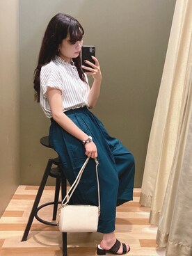 ﾕﾂﾞﾂﾞｷさん（レディース・157cm）の夏コーディネート