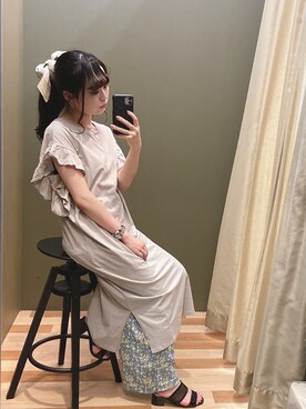 「rienda（リエンダ）のアイテム（財布/小物）」を使った、ﾕﾂﾞﾂﾞｷさん（レディース・157cm）の夏コーディネート