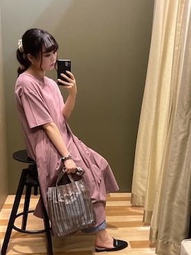 「COACH（コーチ）のアイテム（アクセサリー）」を使った、ﾕﾂﾞﾂﾞｷさん（レディース・157cm）の夏コーディネート