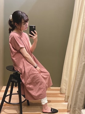 「COACH（コーチ）のアイテム（アクセサリー）」を使った、ﾕﾂﾞﾂﾞｷさん（レディース・157cm）の夏コーディネート