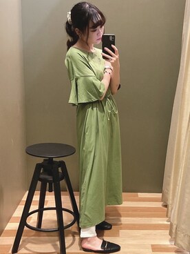 「rienda（リエンダ）のアイテム（財布/小物）」を使った、ﾕﾂﾞﾂﾞｷさん（レディース・157cm）の夏コーディネート