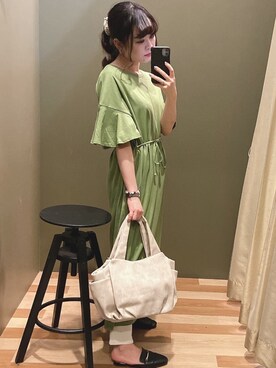 「rienda（リエンダ）のアイテム（財布/小物）」を使った、ﾕﾂﾞﾂﾞｷさん（レディース・157cm）の夏コーディネート
