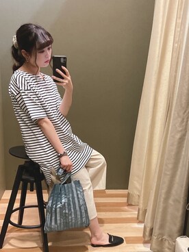 「rienda（リエンダ）のアイテム（財布/小物）」を使った、ﾕﾂﾞﾂﾞｷさん（レディース・157cm）の夏コーディネート