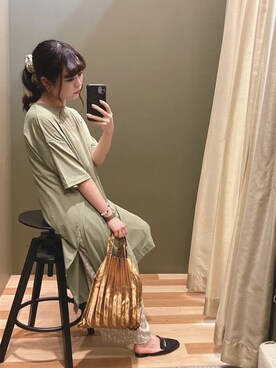 「rienda（リエンダ）のアイテム（財布/小物）」を使った、ﾕﾂﾞﾂﾞｷさん（レディース・157cm）の夏コーディネート