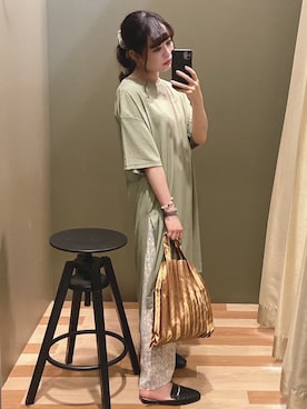 「COACH（コーチ）のアイテム（アクセサリー）」を使った、ﾕﾂﾞﾂﾞｷさん（レディース・157cm）の夏コーディネート