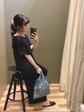 「rienda（リエンダ）のアイテム（財布/小物）」を使った、ﾕﾂﾞﾂﾞｷさん（レディース・157cm）の夏コーディネート