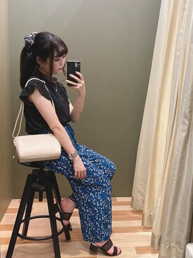 「rienda（リエンダ）のアイテム（財布/小物）」を使った、ﾕﾂﾞﾂﾞｷさん（レディース・157cm）の夏コーディネート