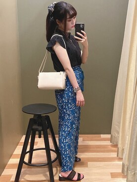 「rienda（リエンダ）のアイテム（財布/小物）」を使った、ﾕﾂﾞﾂﾞｷさん（レディース・157cm）の夏コーディネート
