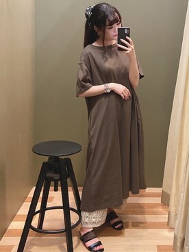 「rienda（リエンダ）のアイテム（財布/小物）」を使った、ﾕﾂﾞﾂﾞｷさん（レディース・157cm）の夏コーディネート