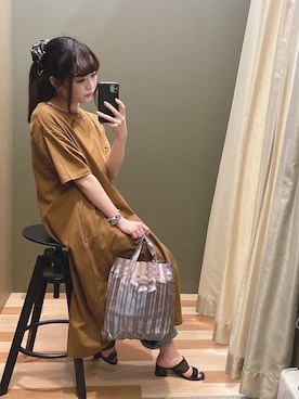 「rienda（リエンダ）のアイテム（財布/小物）」を使った、ﾕﾂﾞﾂﾞｷさん（レディース・157cm）の夏コーディネート