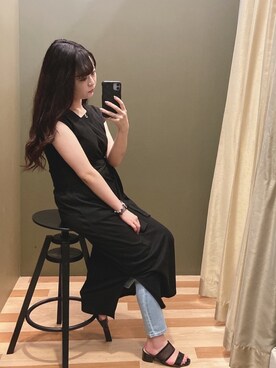 「COACH（コーチ）のアイテム（アクセサリー）」を使った、ﾕﾂﾞﾂﾞｷさん（レディース・157cm）の夏コーディネート