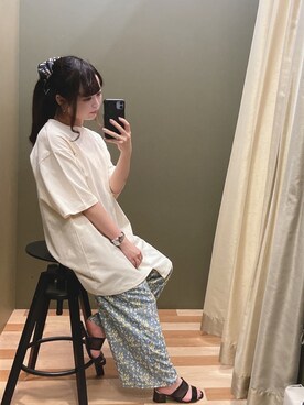 「rienda（リエンダ）のアイテム（財布/小物）」を使った、ﾕﾂﾞﾂﾞｷさん（レディース・157cm）の夏コーディネート