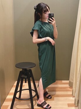 「rienda（リエンダ）のアイテム（財布/小物）」を使った、ﾕﾂﾞﾂﾞｷさん（レディース・157cm）の夏コーディネート